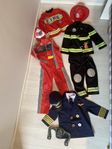 Utklädning brandman,  pilot, racerförare, bil, flyg