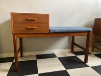 Telefonbänk i teak retro