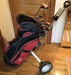 Golfklubbor+bag+vagn