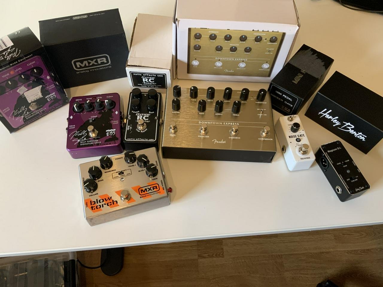 Pedaler för bas, gitarr etc