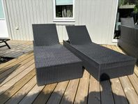 Solsängar 2 st i konstrotting knappt använda!