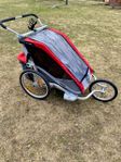 Thule Chariot Cougar 2 inkl tillbehör små barn 