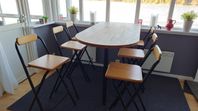 Barbord 6 stolar 