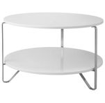 Imfors - Populärt soffbord från Ikea, vit,  80 cm i diamet