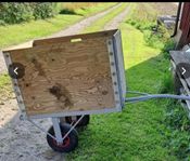 trädgårdsvagn till traktor/gräsklippare