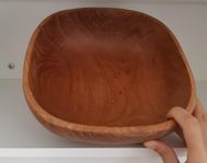 teak frukt skål 25x10cm