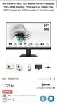 MSI Pro MP273A 27" LCD Monitor, Full HD
