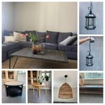 Möbler / vintage bord/ soffbord /utebelysning / lampa / bä