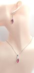 Smyckeset i silverton – glittrande rosa i elegant design