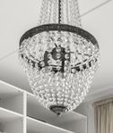 Taklampa silver antik 75cm