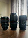 Canon 70D komplett + 4 objektiv och massa annat 