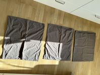Bäddset 220x240cm grå bomull
