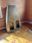 fläktkåpa i hamrad mässing