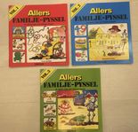 Retro, tre pysselböcker från Allers, oanvända från 1980