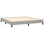 vidaXL Sängram utan madrass ljusgrå 160x200 cm tyg