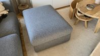 IKEA VIMLE - Fotpall med förvaring (Gunnared mellangrå)