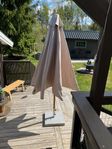 Parasoll 300 med fot 45 kg