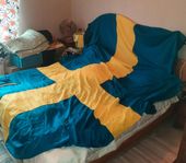 Svenska flaggan 350 x 220 cm till Stång 13-14 m