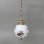 TAKLAMPA glas och gulmetall 1900-talets