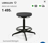 Pall  Lidkullen Höj& Sänkbar kontorspall (2 st) 