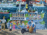 Bert Håge HÄVERÖ Signerad litografi "Från Strömkajen"