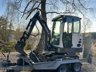 Terex TC16 Minigrävmaskin att hyra – Perfekt för trädg