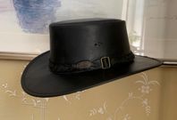 Hatt i läder äkta buffelskinn