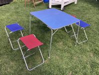 retro campingbord med pallar