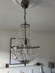 lampa med glasprismor