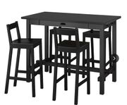Barbord på och 4 stolar, IKEA Nordviken 