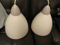 Taklampor Vitt Glas Ikea
