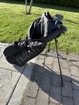Golfbag med 6 klubbor