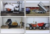 Hyr grävmaskin, dumper mm eller få jobbet utfört.