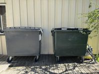 Två sopkärl 660l