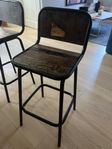 Rustika barstolar i industristil – sitthöjd 73 cm (3 st)