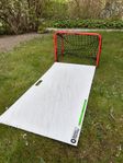 Hockey: skottplatta 120x60 cm + hopvikbart mål