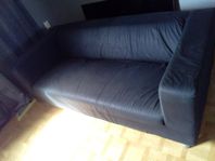 Svart Klippan soffa avtagbar klädsel