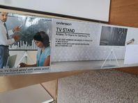 Golvstativ till Samsung QLED i modern vit-design