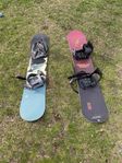 2 snowboard med bindningar - bra skick!