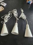 3 st ikea kvart lampa