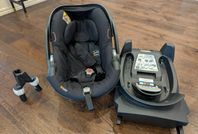 babyskydd BeSafe izi go x1 med bas och adapter