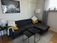 Landskrona 3-sittssoffa i mörkgrå