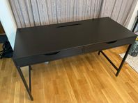IKEA Alex skrivbord, svartbrun, 132x58 cm