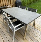 Utebord och 4 stolar
