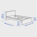 IKEA MALM säng vit 90x200