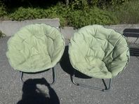 2 st loungestolar i grönt (300kr/st eller båda för 500kr)