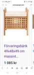Pall med förvaring, förvaringsbänk tidigare pris 1085 kr 