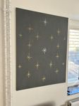 Tavla stjärnor på canvas