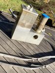 Kamin till badtunna