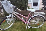 Flickcykel 24’’ lås,plingklocka,pakethållare,fotstöd,